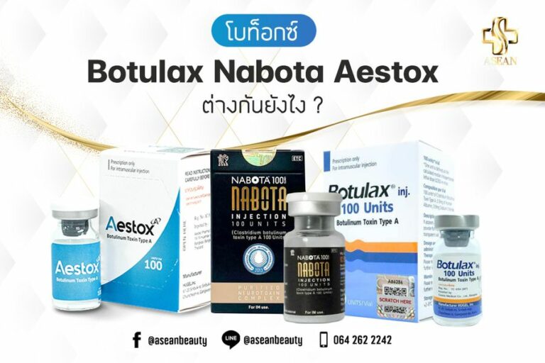 โบท็อกซ์ Botulax Nabota Aestox ต่างกันยังไง
